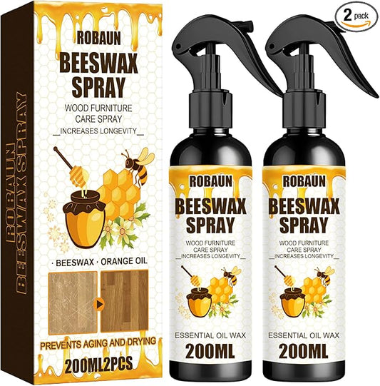 Beeswax Spray Furniture Polish, Wood Cleaner, Wood Floor Polish by ROBAUN