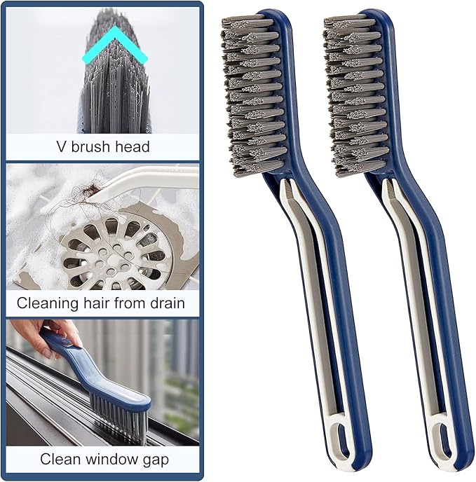 Crevice Cleaning Brush, Spring Cleaning 0rganization Multifunctional Grout - Image 3