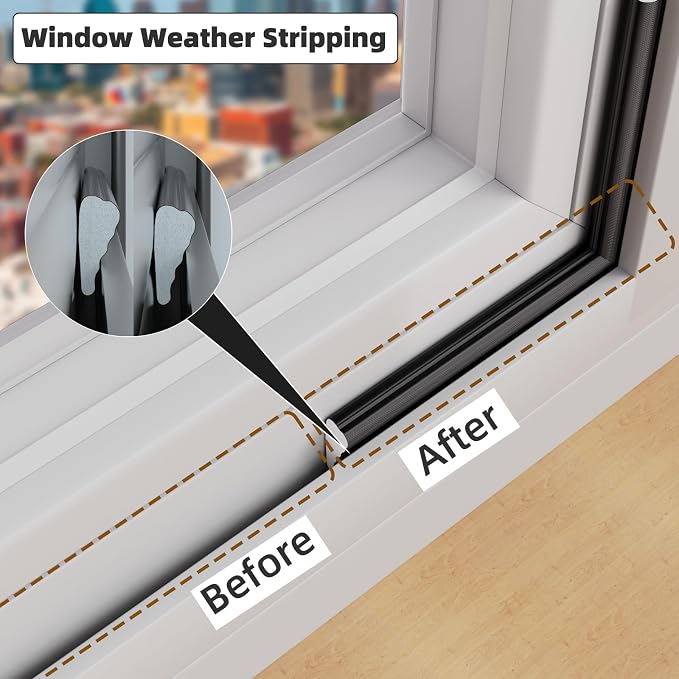 9.8 Ft Weather Stripping Seal Strip - Image 4
