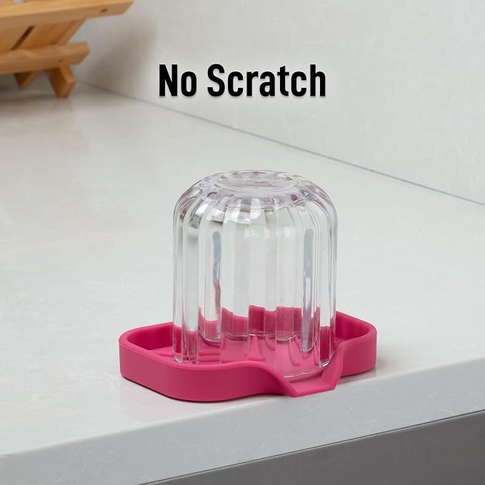 Zulay Kitchen Small Silicone Sponge Holder – Space-Saving Sink Organizer Tray - Image 7