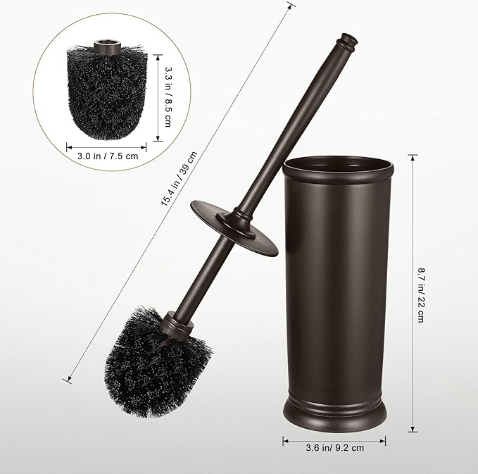 Toilet Bowl Brush Holder Set: Bathroom Deep Cleaning Toilet Scrubber Rim Cleaner - Image 7