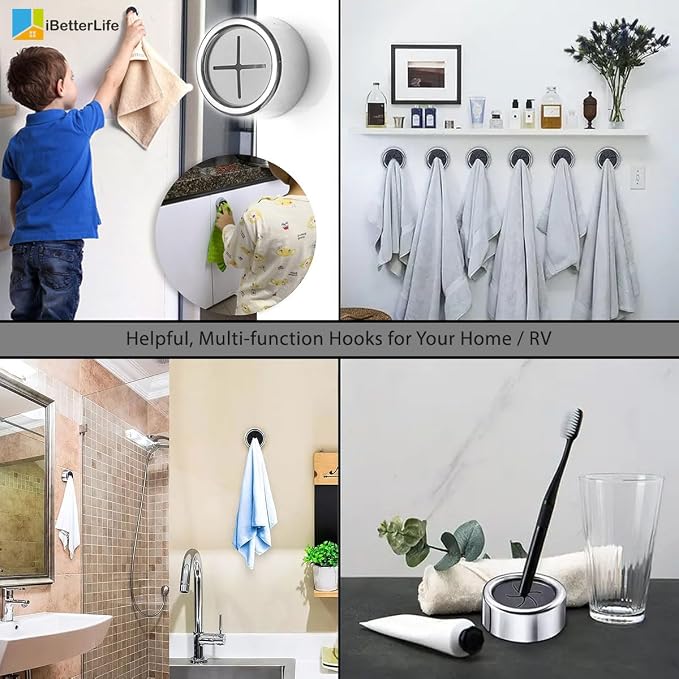iBetterLife Adhesive Kitchen Towel Hooks - Image 2