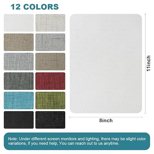 J.CARP 2Pcs Linen Repair Patches, Large Self-Adhesive Fabric Patch - Image 2