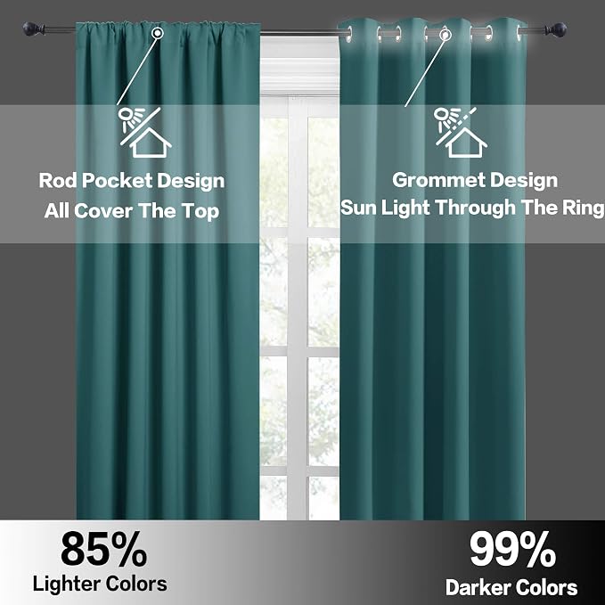 RYB HOME Kitchen Curtains Blackout - Image 6