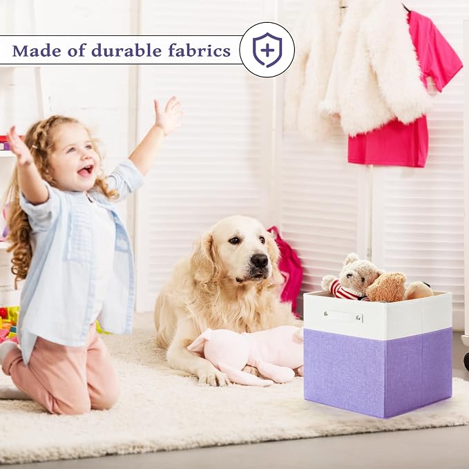 13 x 13 Inch Fine Linen Storage Bins - Image 2