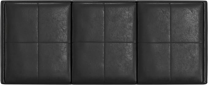 SIMPLIHOME Avalon 42 inch Wide Contemporary Rectangle Storage Ottoman in - Image 5