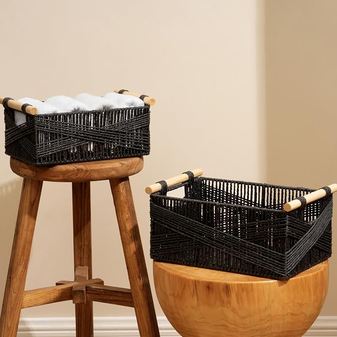 LA JOLIE MUSE Wicker Storage Baskets - Image 2