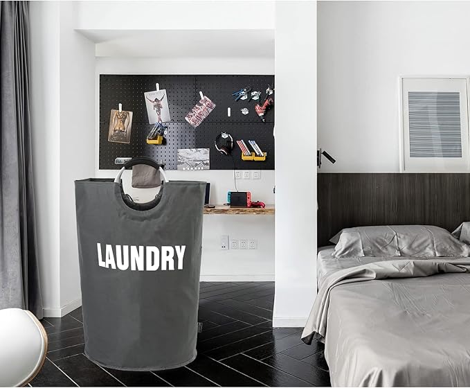 DOKEHOM 160L XX-Large Laundry Basket, Collapsible Laundry Bag, Foldable Laundry - Image 8