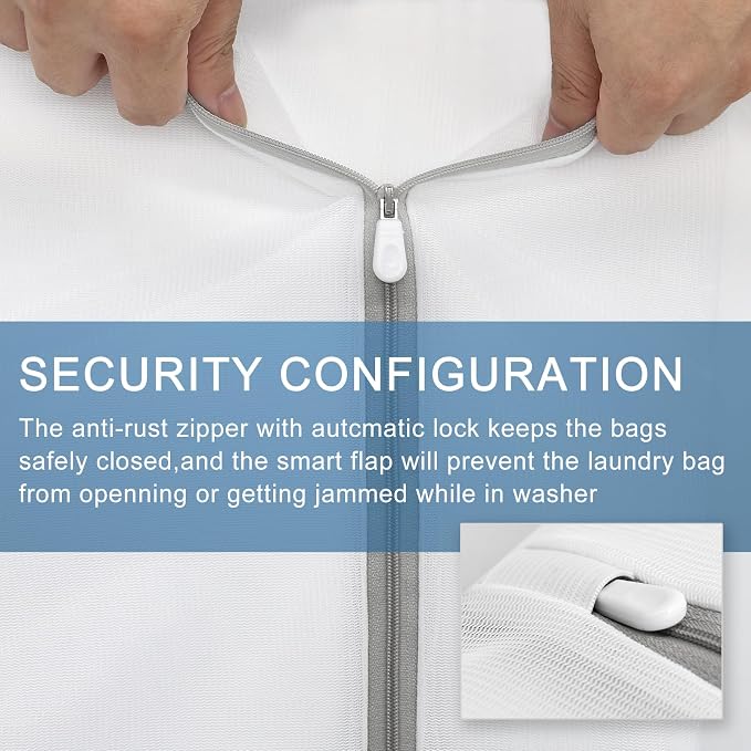 Muchfun 3Pcs Durable Fine Mesh Laundry Bags - Image 3