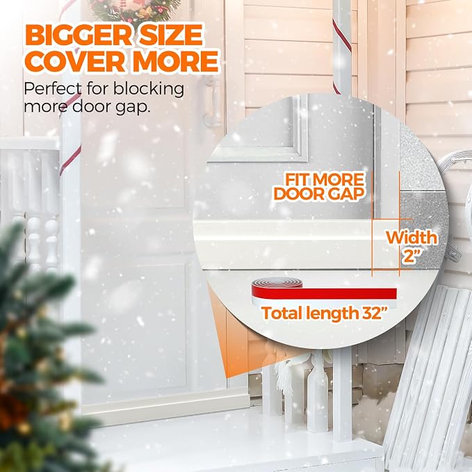 Holikme Door Draft Stopper Under Door Draft Blocker Insulator Doors Sweep - Image 5