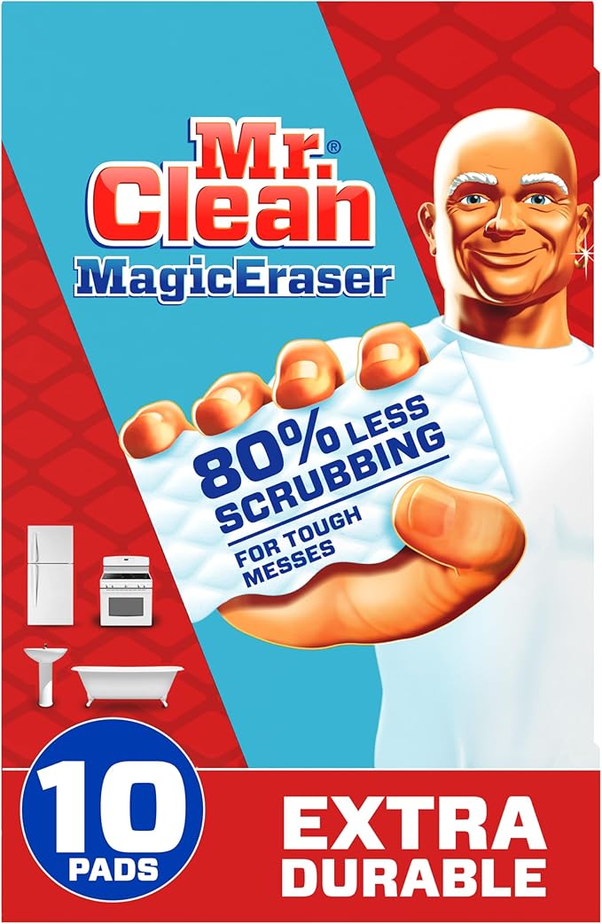Mr. Clean Magic Eraser, Extra Durable, and Car Window and Windshield Cleaner by MrClean