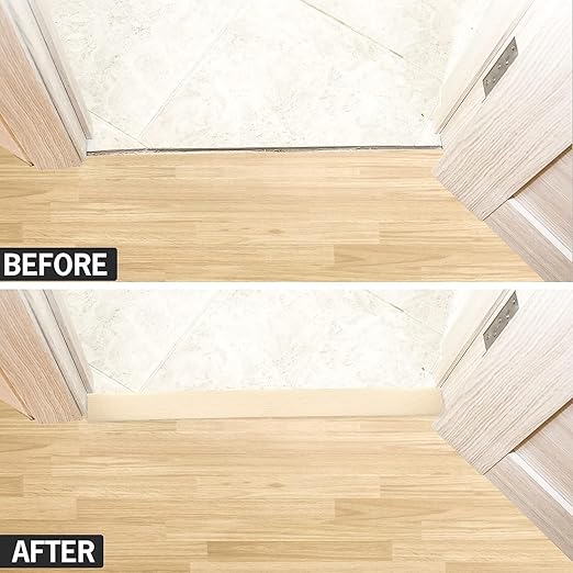 20Ft Floor Transition Strip Self Adhesive Vinyl Cover Floor Strip Flat Divider - Image 4