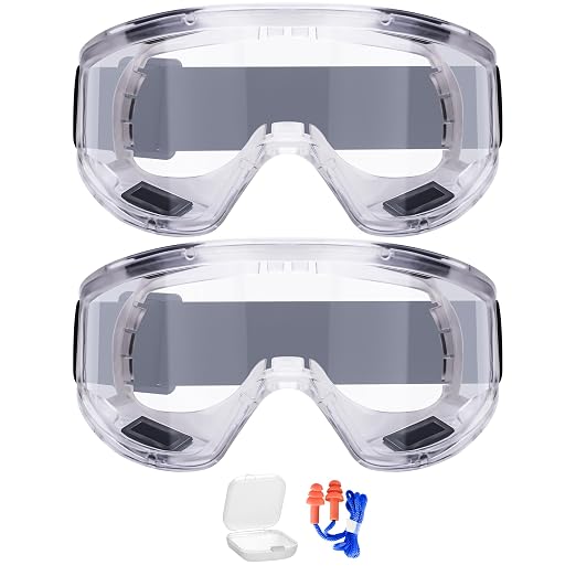 AirGearPro Vision-1000 Anti-Fog Safety Goggles | Impact Resistant Protective by Airgearpro