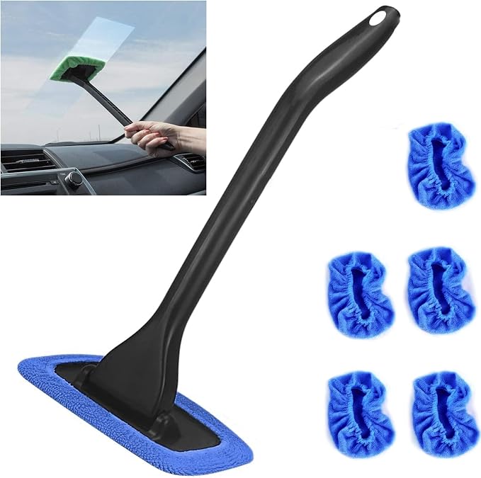 Windshield Cleaning Tool Windshield Cleaning Wand Auto Window Cleaner, 5 Pieces by POPDA