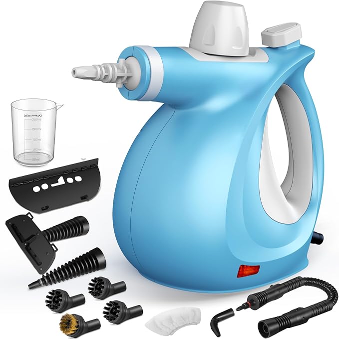 Pressurized Handheld Multi-Surface Natural Steam Cleaner by Phueut