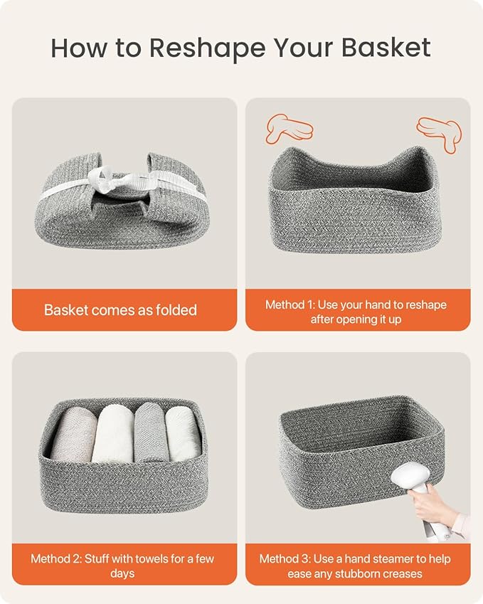 Small Woven Basket, Storage Basket - Image 7