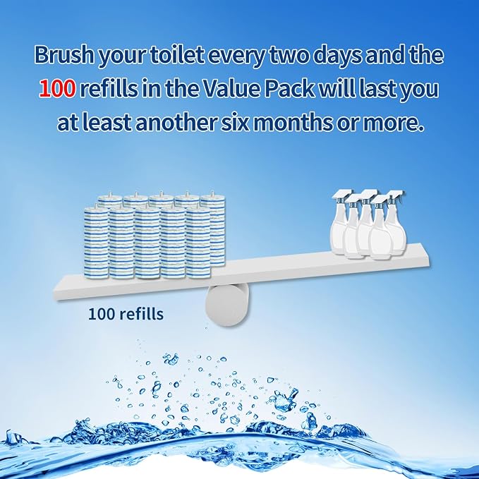 100pc Bulk Toilet Wand Refills - Image 5
