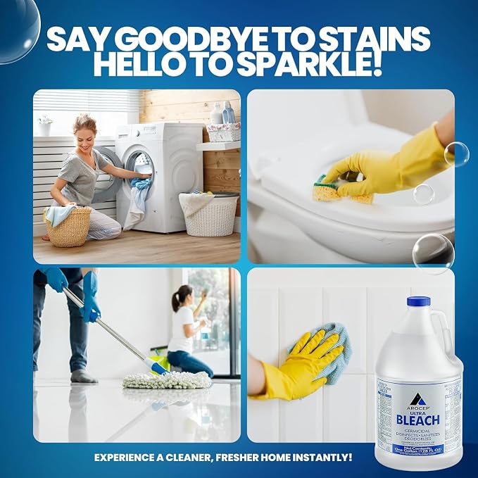 - Liquid Chlorine Bleach, for Laundry, Household and Commercial Cleaning - Image 5