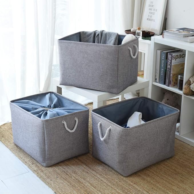 TheWarmHome Fabric Storage Bins Baskets