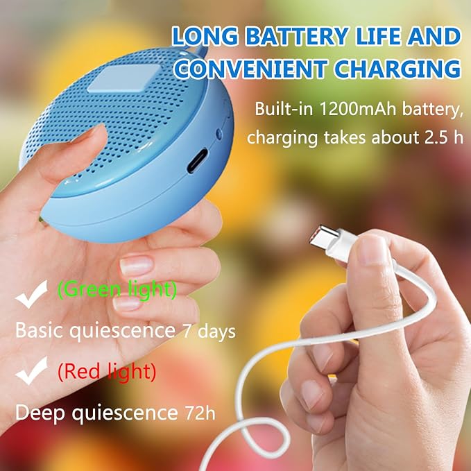 Refrigerator Deodorizer, Fridge Odor Absorber, Mini USB Rechargeable Ozone Odor - Image 4