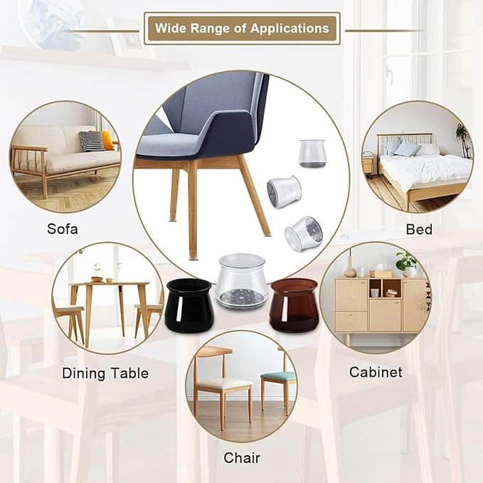 32 Pcs Silicone Chair Leg Floor Protectors - Image 7