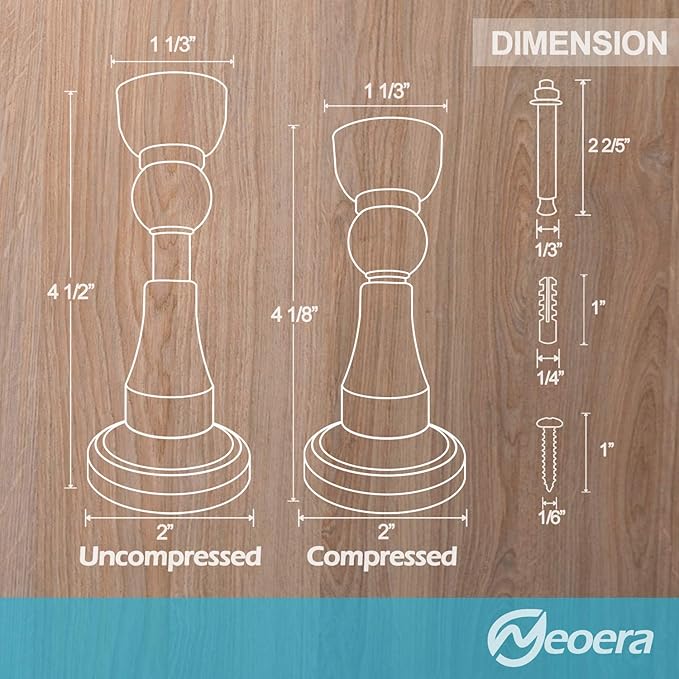Neoera Magnetic Door Stopper, Updated Hydraulic Shock Absorbent Technology - Image 5