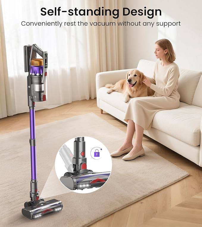 NADALY Cordless Vacuum Cleaner, 2025 New 580W 48KPA 65Mins Stick Vacuum - Image 4