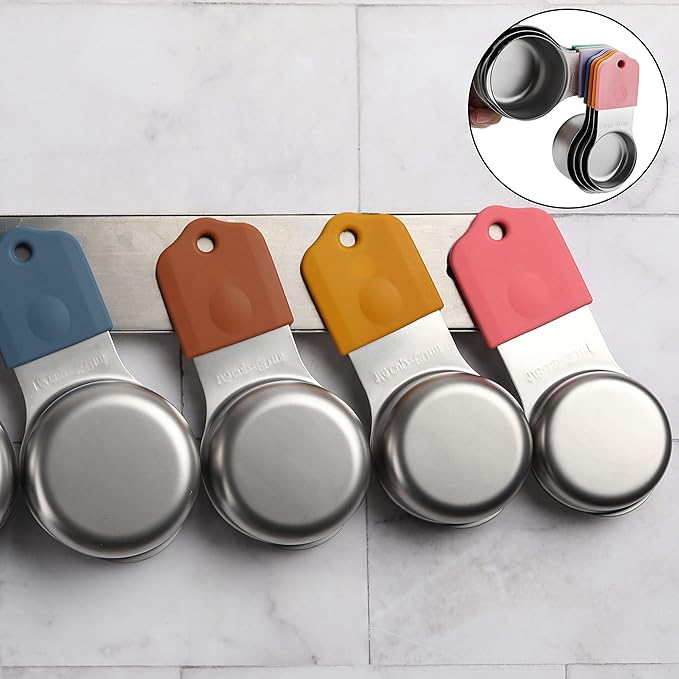Magnetic Measuring Cups Set of 7 Stainless Steel Heavy Duty Measuring Cups - Image 5