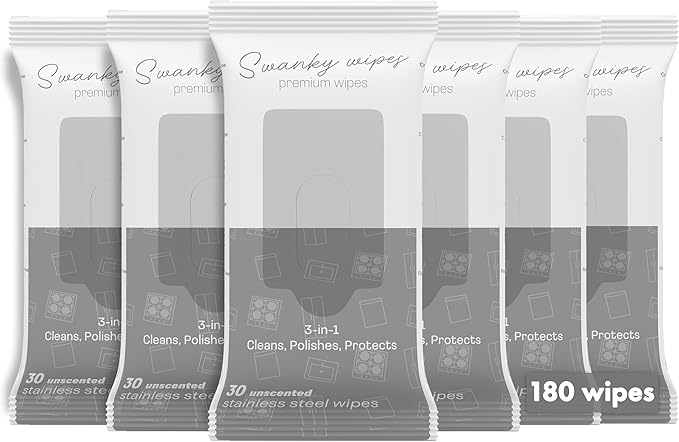 Swanky Stainless Steel Cleaner Wipes by SwankyWipes