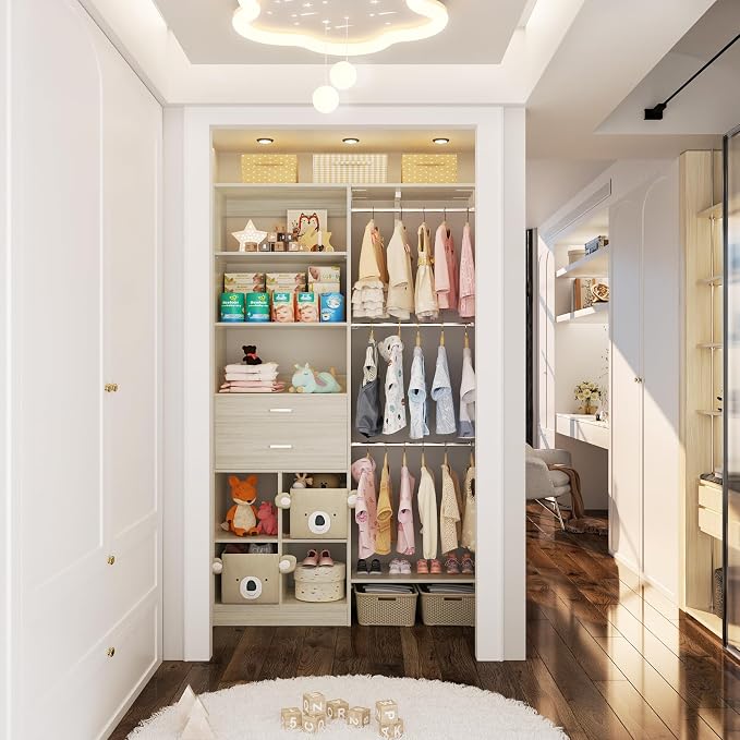 5FT Small Closet System, Baby Closet Organizer System - Image 6