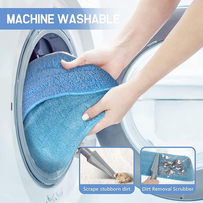 18" Professional Microfiber Mop Floor Cleaning System, Flat Mop - Image 6