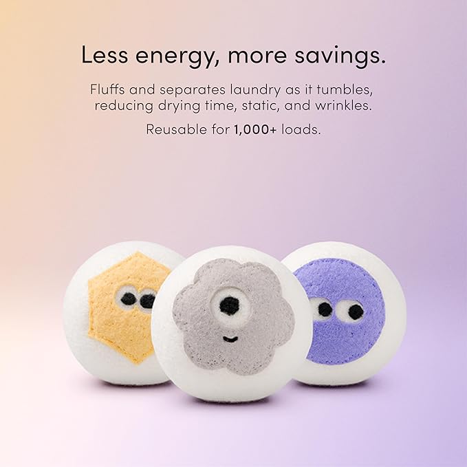 Dirty Labs | 100% New Zealand Wool Enzyme Buddies Dryer Balls | 3 Balls | - Image 6