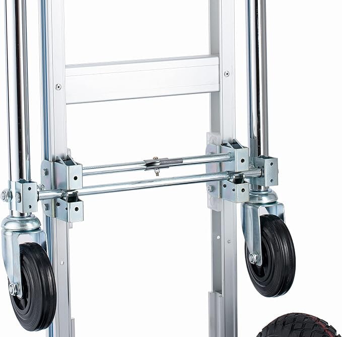2 in 1 Aluminum Hand Truck Dolly 770lbs Weight Capacity Convertible Hand Truck - Image 6