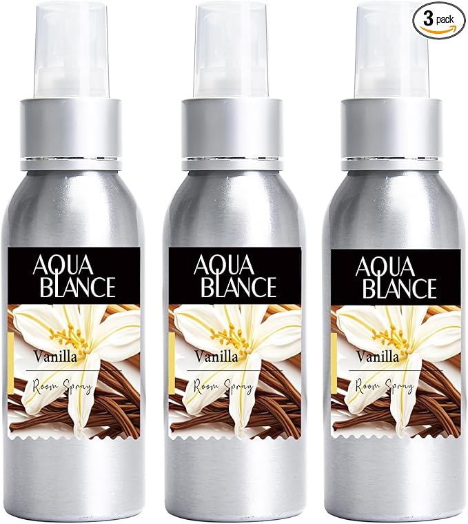 Fragrant Room Spray, 3 x 3.4 fl oz, Air Fresheners Odor Eliminator by AQUABLANCE