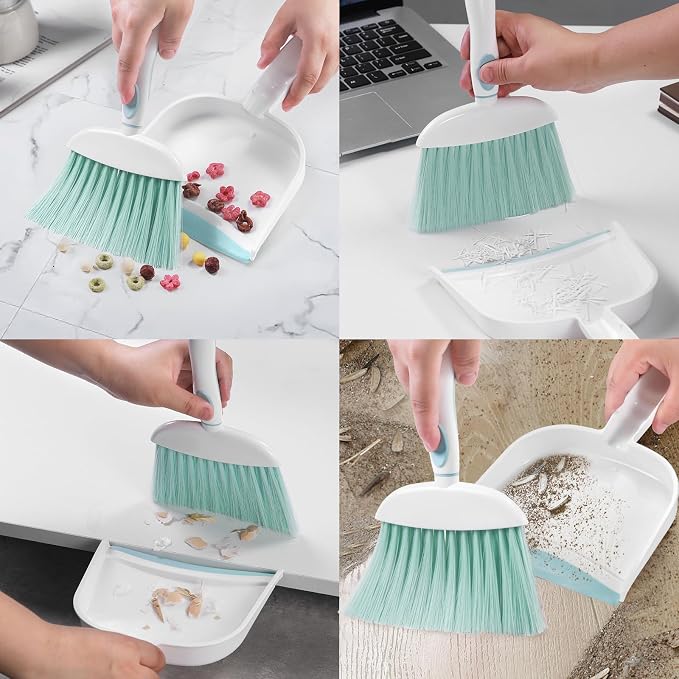 NACENA Small Dust Pan and Brush Set, Mini Broom and Dustpan Set Small Hand - Image 5