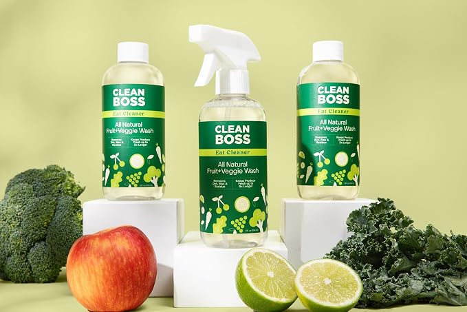 CleanBoss Eat Cleaner Triple-Action Fruit + Veggie Wash - 12 oz - Image 7