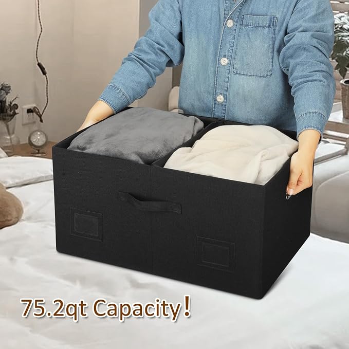 75 Quarts Extra Large Decorative Storage Bins - Image 3