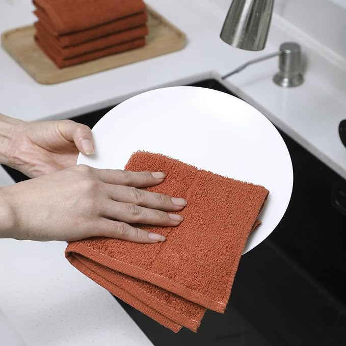 Glynniss Dishcloths Kitchen Highly Absorbent Dish Rags 100% Cotton Dish Cloths - Image 5