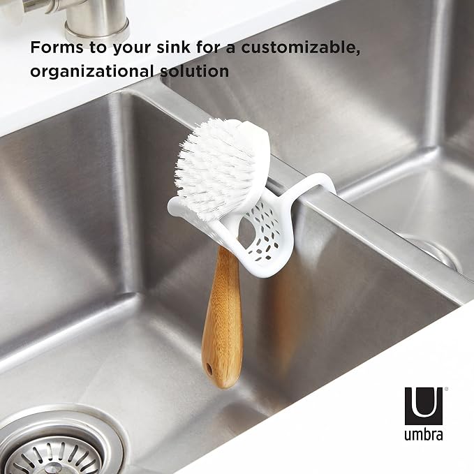 Umbra Sling Flexible Sink Caddy, Non-Slip – Holds Sponge, Scrubbing Brush or - Image 4