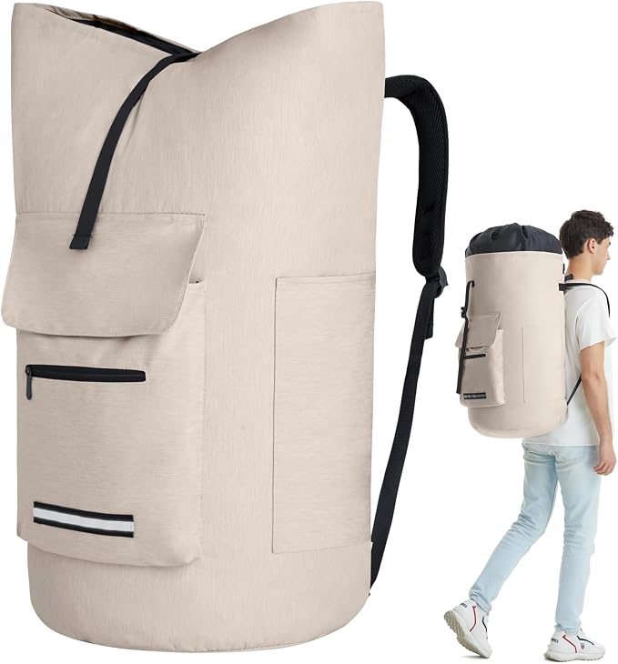 Laundry Bag Extra Large Heavy Duty, 115L Laundry Backpack, College Laundry Bag by QUOVEXA-SimplifyYourDay