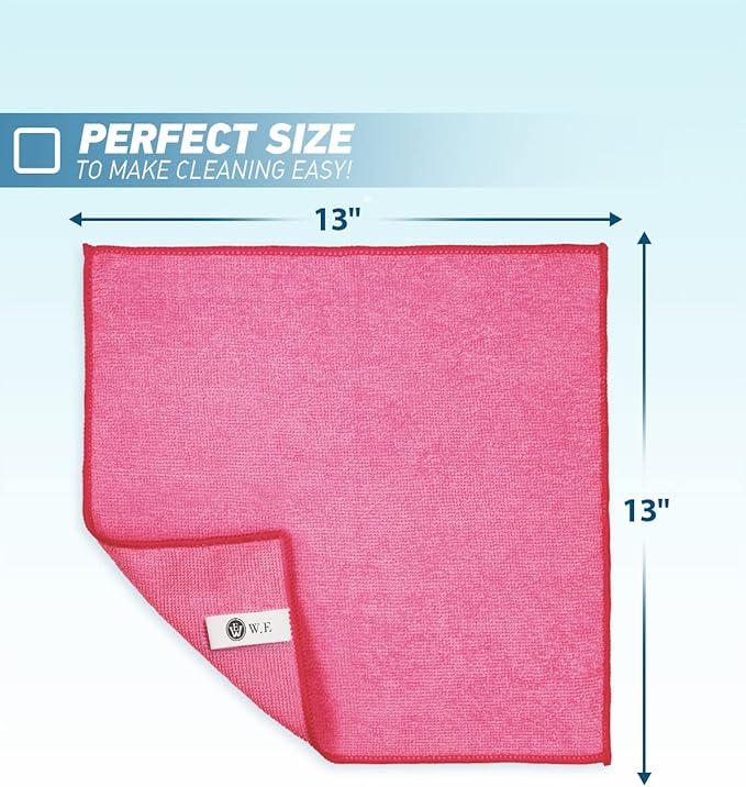 Microfiber Cleaning Cloth-24Pcs Ultra Soft Highly Absorbent Rags - Image 2