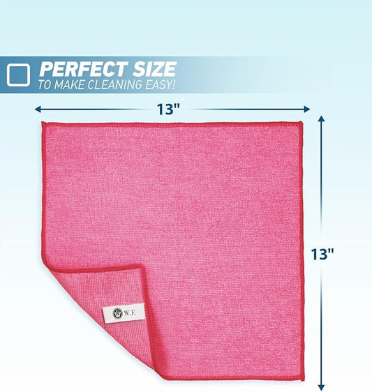 Microfiber Cleaning Cloth-24Pcs Ultra Soft Highly Absorbent Rags - Image 2