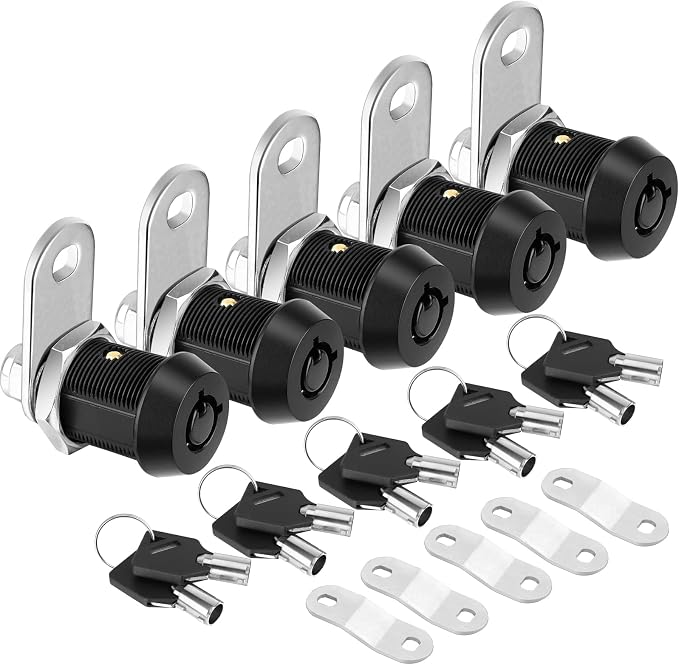 PTEROMY 5 Pack Heavy Duty Cabinet Lock by PTEROMY