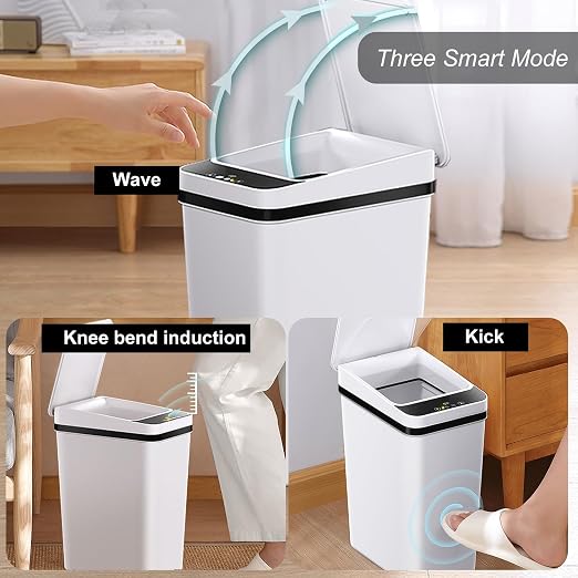 Yatmung Skinny Trash Can Automatic Touchless - Image 2