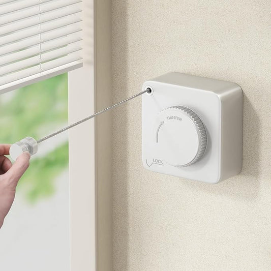 Retractable Clothesline Indoor, Non-Sagging Outdoor Clothes Line Retracting by MUSTORN