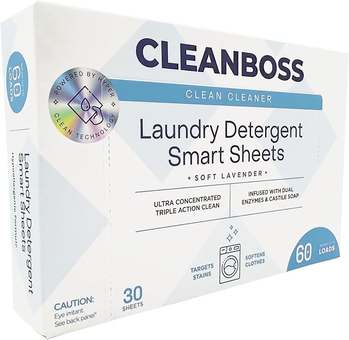 CleanBoss Laundry Detergent Smart Sheets by CleanBoss