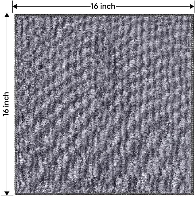 HOMEXCEL Microfiber Cleaning Cloths 12 Pack, Premium 16 x 16 inch Microfiber - Image 7