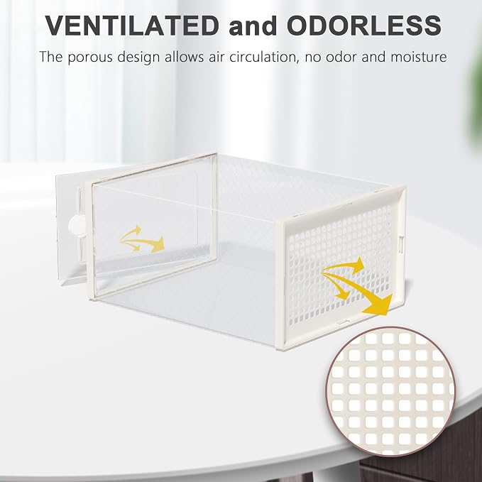 Kuject Large Shoe Organizers Storage Boxes - Image 5