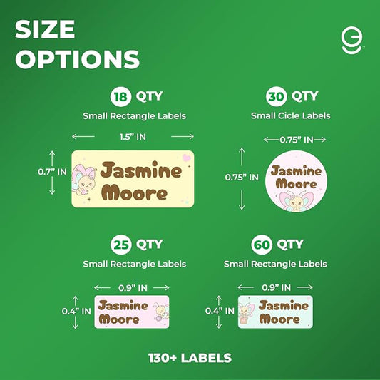 Personalized Name Tag Stickers for Kids | Butterfly Waterproof Labels for - Image 2
