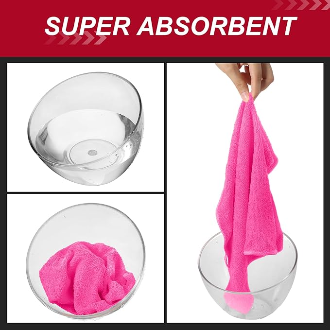 200 Pcs Microfiber Cleaning Cloth 16x16 Inch Microfiber Towels - Image 3